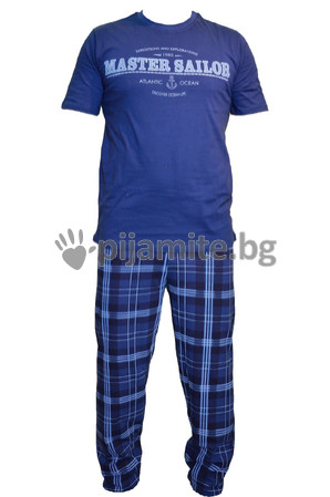 Мъжки пижами Пижами с къс ръкав Мъжка пижама -  къс ръкав, дълъг панталон 12248А